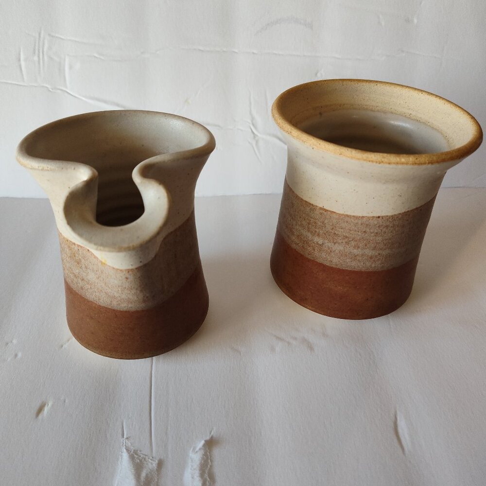 vintage Sugar and creamer stoneware